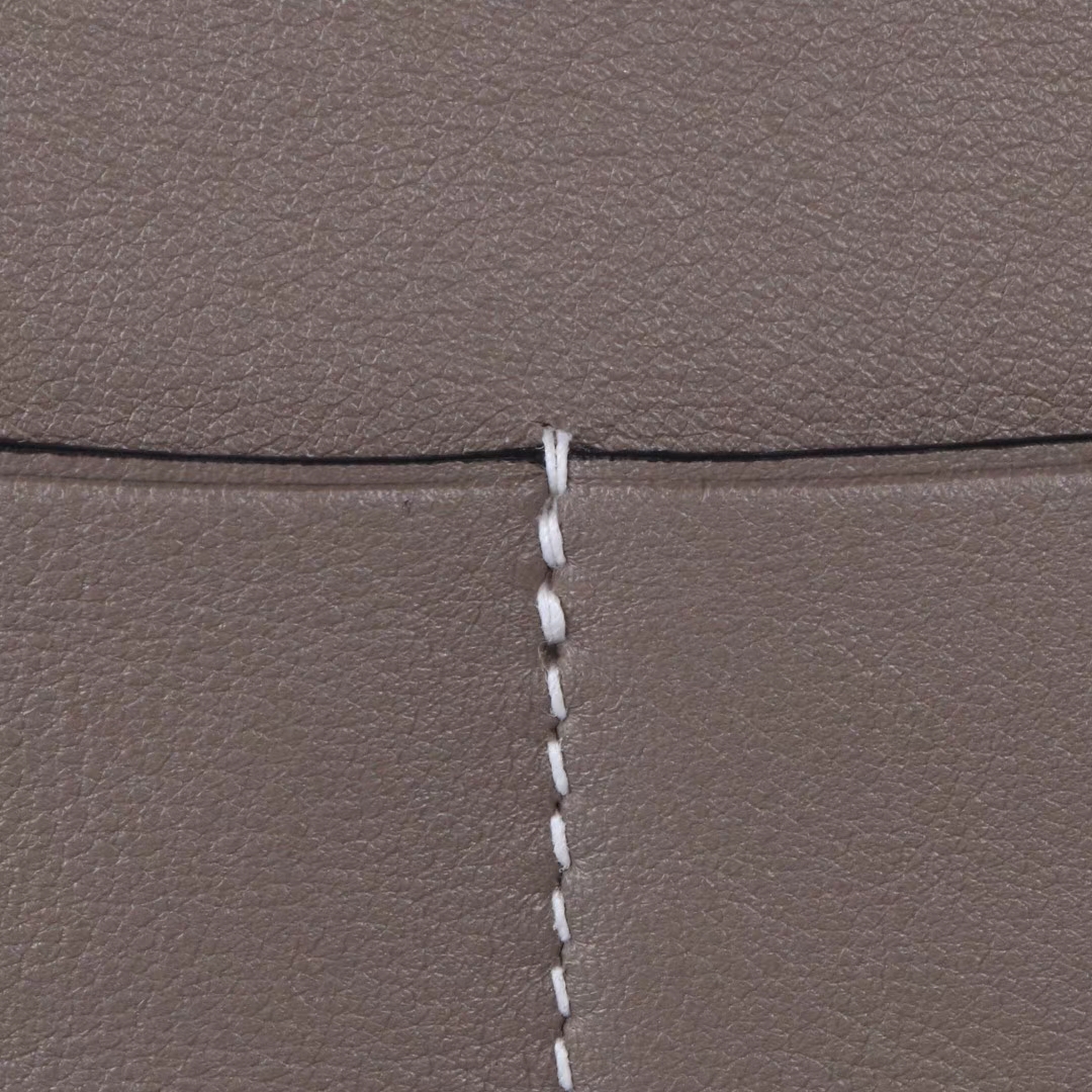 Hermès（爱马仕）Mini Halzan 沥青灰 swift皮 银扣 22cm