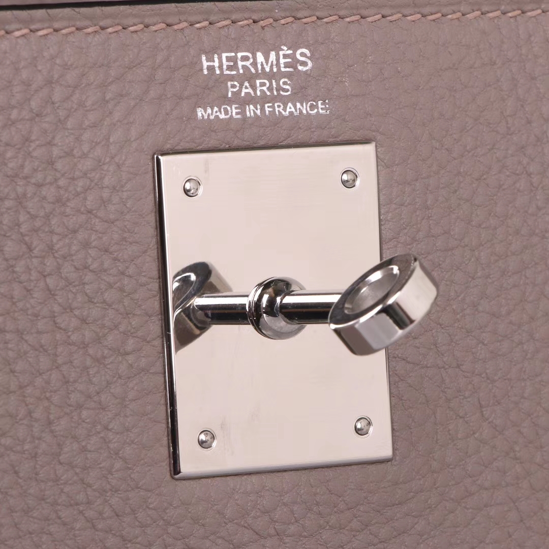 Hermès（爱马仕）Kelly 凯莉包 大象灰 TOGO 银扣 28cm