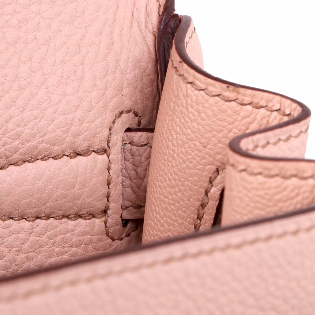 Hermès（爱马仕）Kelly 凯莉包 藕粉 TOGO 金扣 28cm