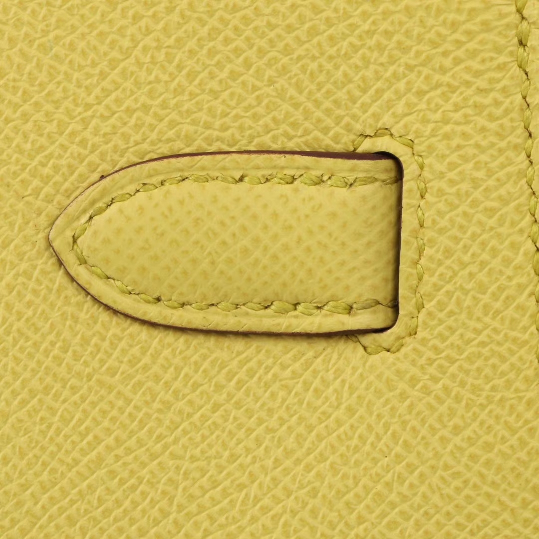 Hermès（爱马仕）Kelly 凯莉包 柠檬黄 Epsom皮 金扣 28cm