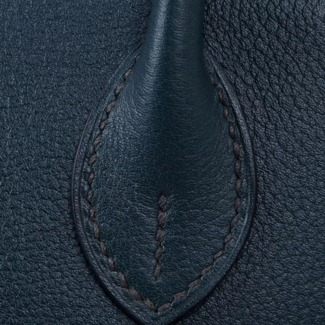 Hermès（爱马仕）Mini bolide 保龄球包 松柏绿 EV 金扣 18cm