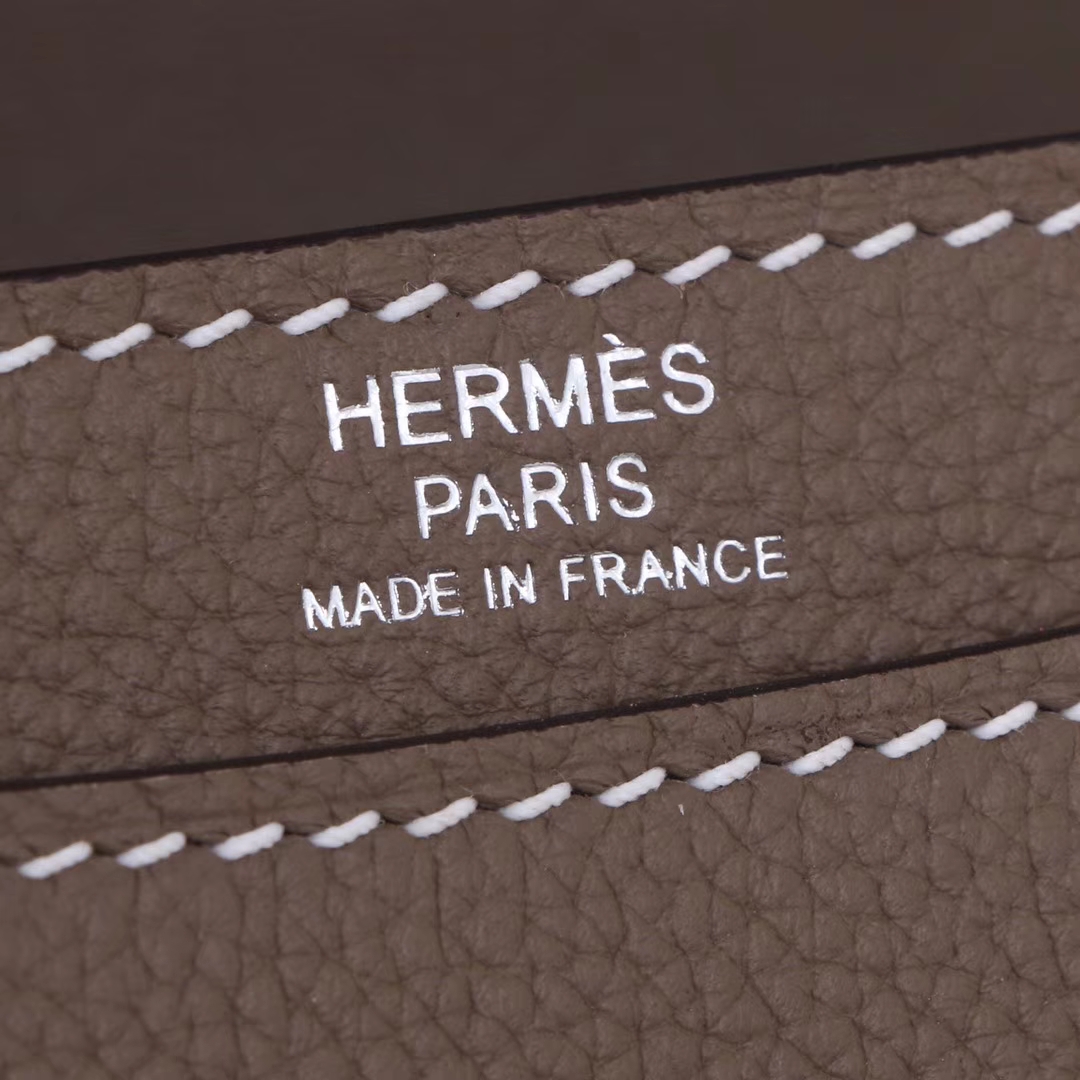 Hermès（爱马仕）hermes 2002 新款 20cm 大象灰 银扣  EV