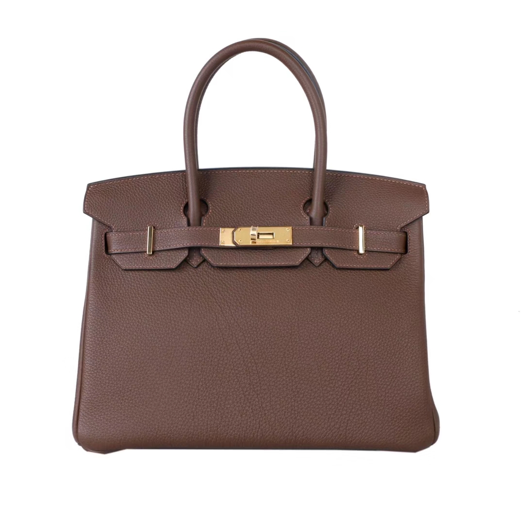 Hermès（爱马仕）Birkin 30cm 金扣 巧克力 TOGO