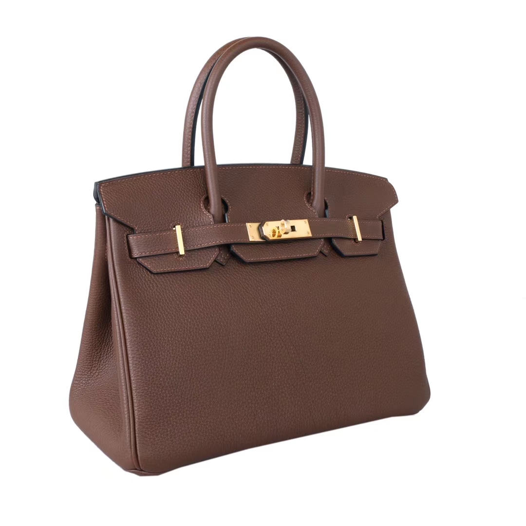 Hermès（爱马仕）Birkin 30cm 金扣 巧克力 TOGO