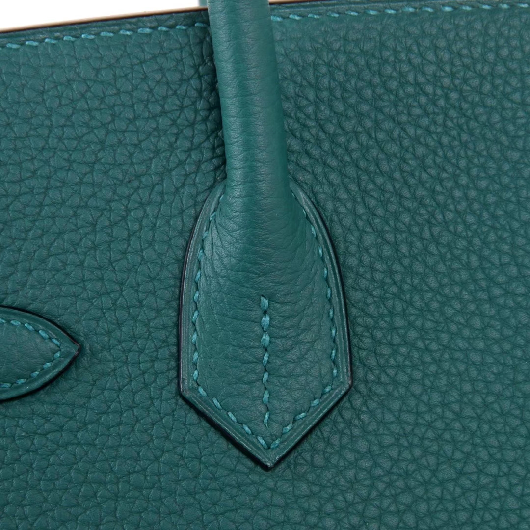 Hermès（爱马仕）Birkin 30cm 金扣 孔雀绿 Togo