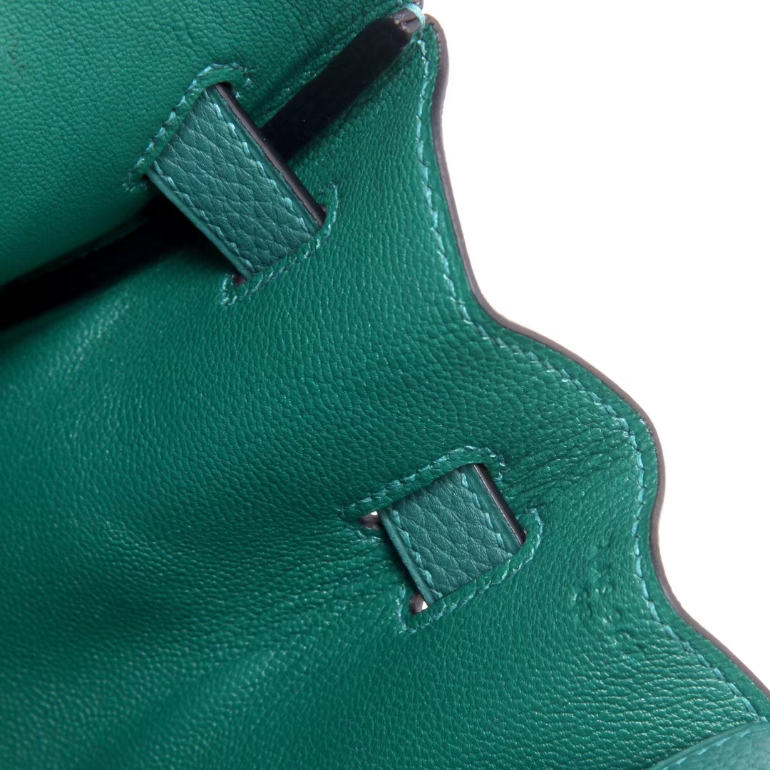 Hermès（爱马仕）Birkin 30cm 金扣 孔雀绿 Togo