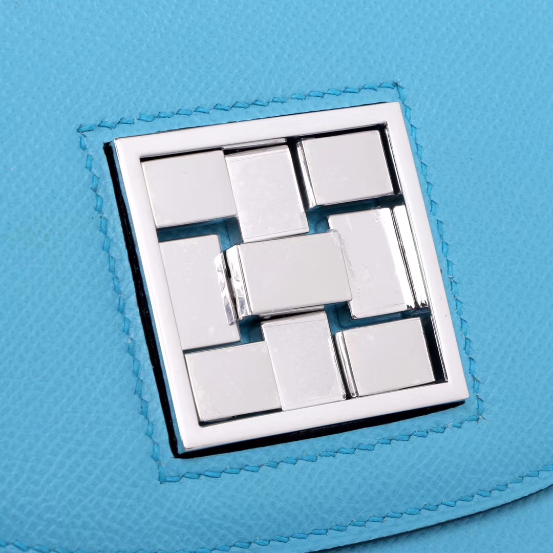 Hermès（爱马仕）马赛克 挎包 北方蓝 EP皮 银扣