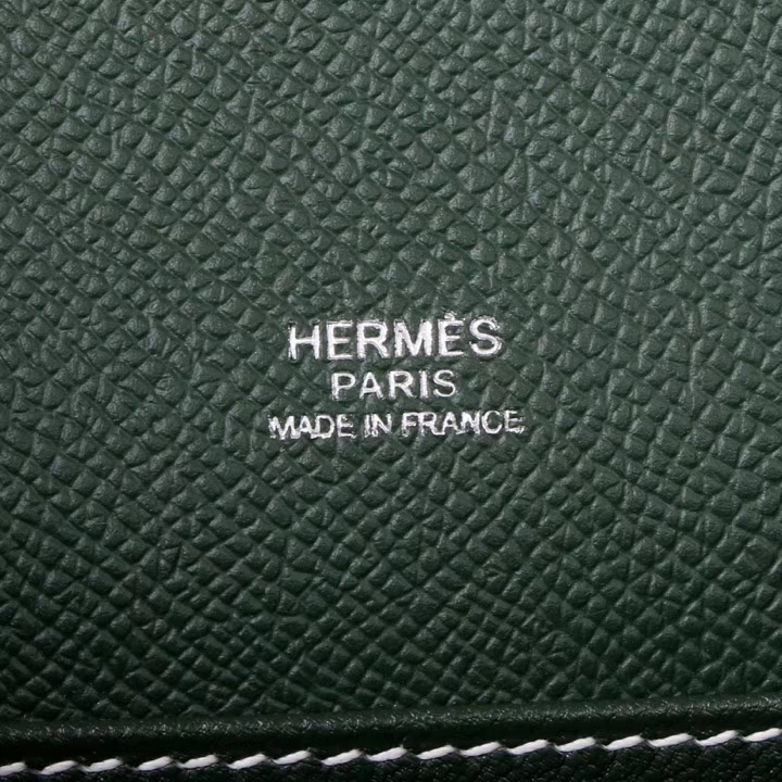 Hermès（爱马仕）roulis 猪鼻包 英国绿 EP皮 银扣 19cm