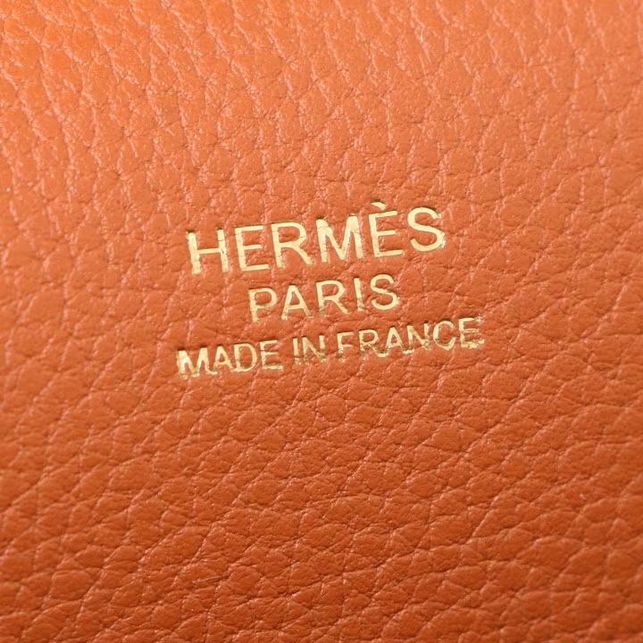 Hermès（爱马仕）roulis 猪鼻包 金棕色 EV皮 金扣 19cm