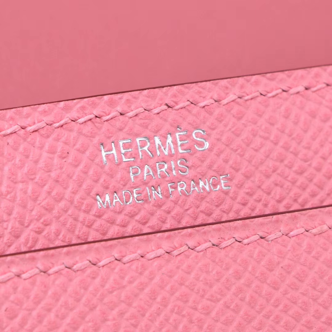 Hermès（爱马仕）Verrou 锁链包 插销包 唇膏粉 epsom皮 银扣 17cm