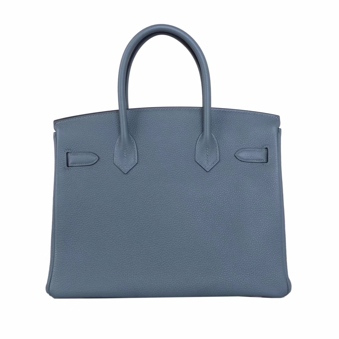 Hermès（爱马仕）Birkin 铂金包 杏仁绿 Togo 银扣 25cm