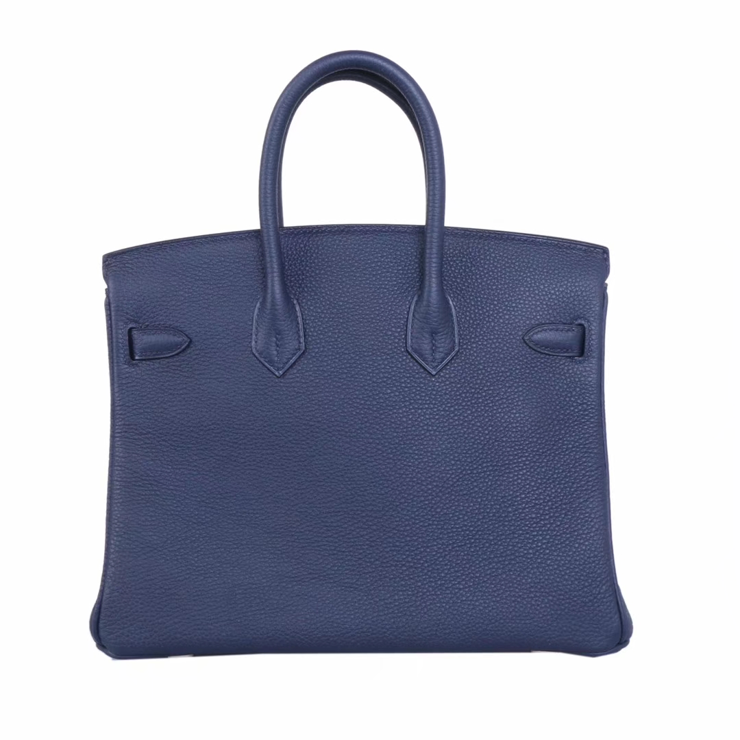 Hermès（爱马仕）Birkin 铂金包 午夜蓝 Togo 银扣 25cm