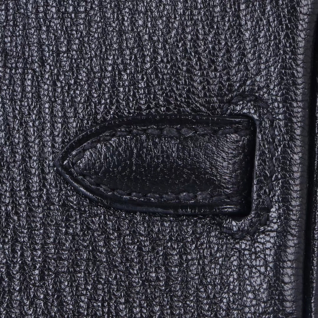 Hermès（爱马仕）Birkin 25cm 玫瑰金扣 黑色 山羊皮