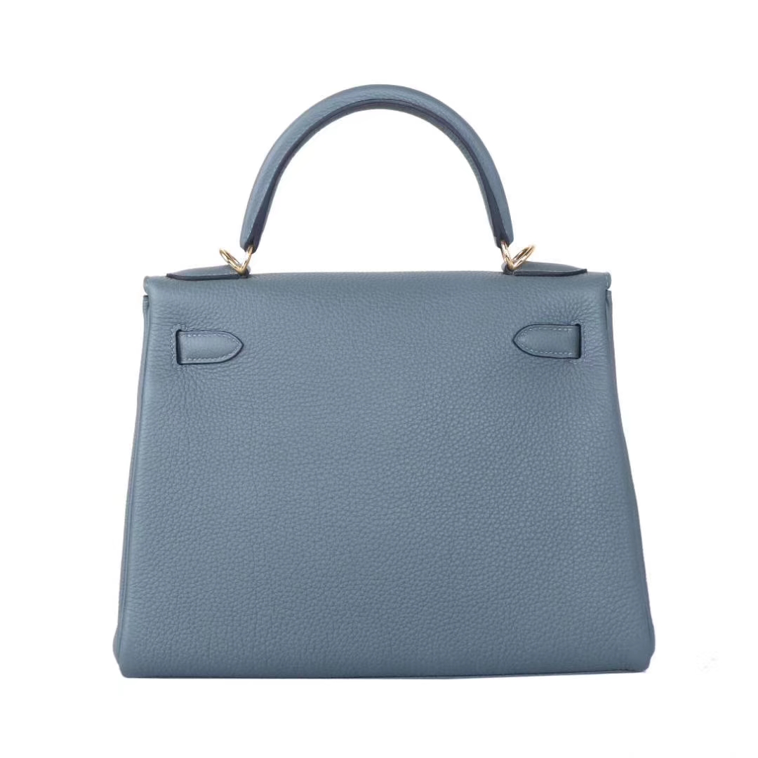 Hermès（爱马仕）kelly 凯莉包 杏仁绿 VERT AMANDE63 togo 金扣 28cm