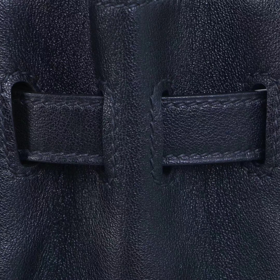 Hermès（爱马仕）Kelly lakis 黑色 swift 银扣 28cm