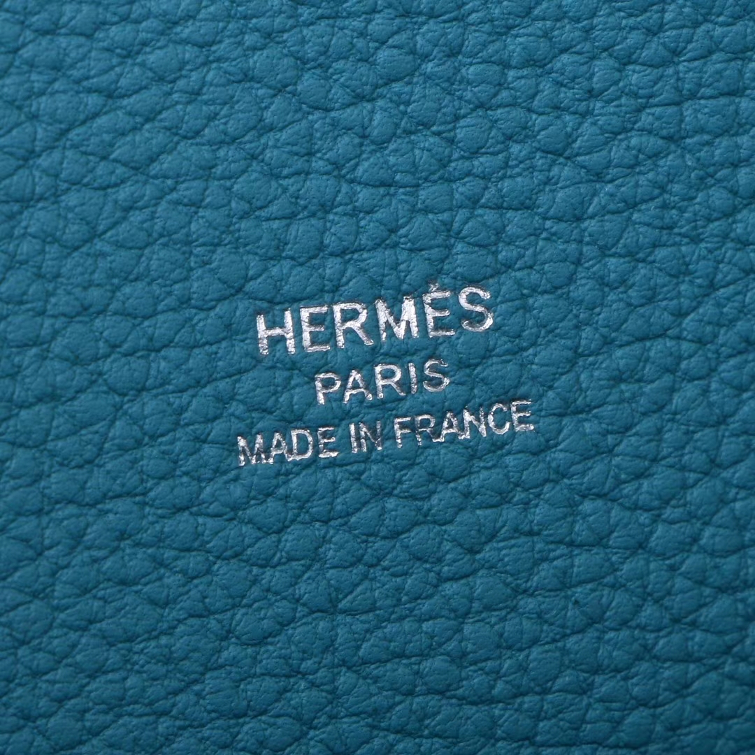 Hermès（爱马仕）Toolbox 牛奶盒 松石蓝 swift皮 银扣 26cm