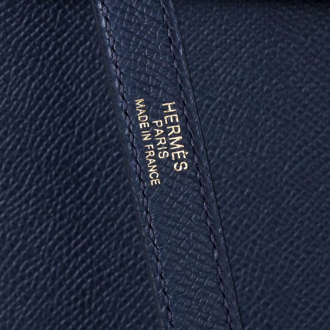 Hermès（爱马仕）Kelly 凯莉包 午夜蓝 EP皮 金扣 25cm