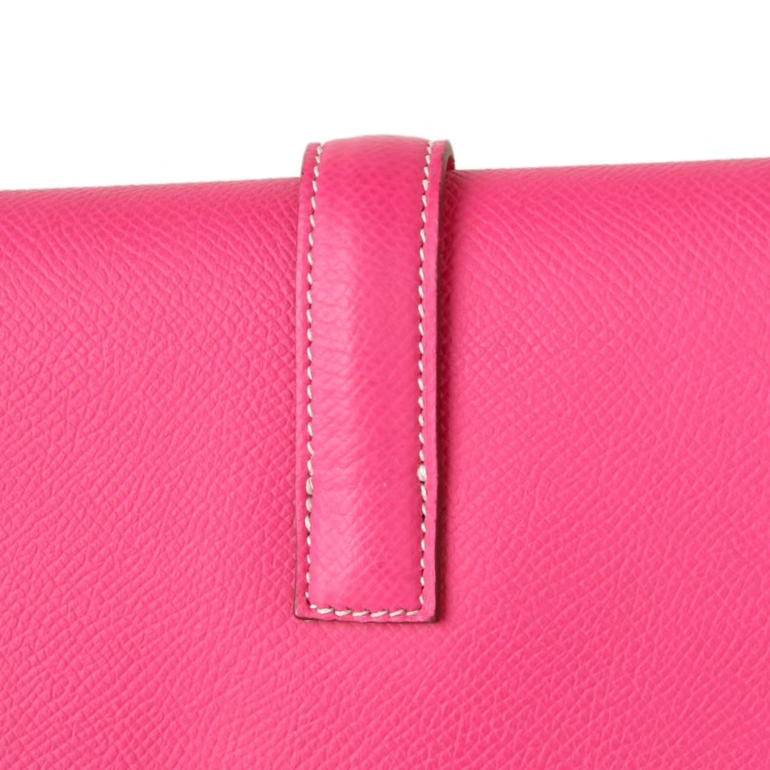 Hermès（爱马仕）JIGE 长款钱夹 手包 糖果粉 EPSOM皮 22cm