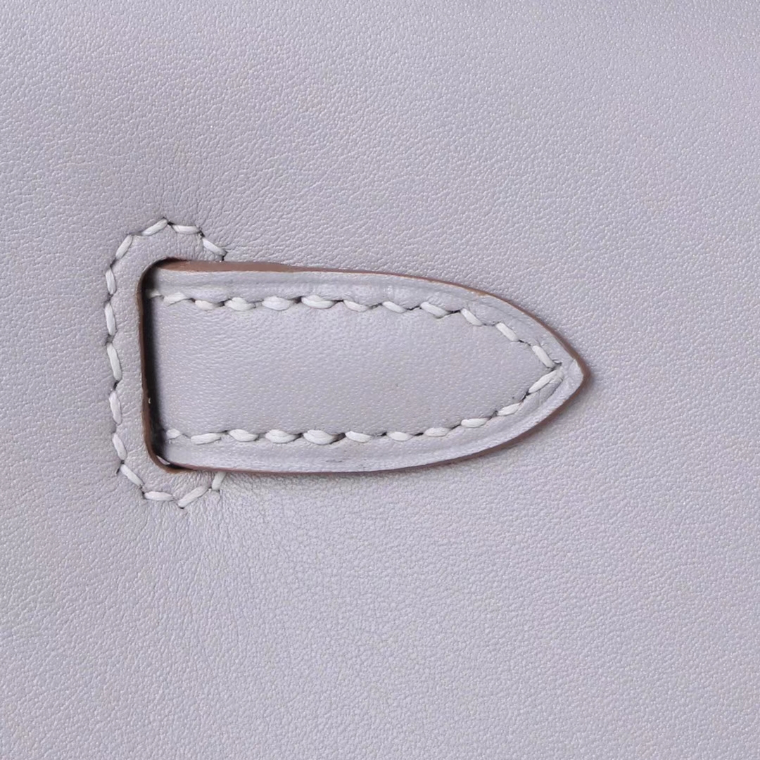 Hermès（爱马仕）miniKelly 迷你凯莉 珍珠灰 swift皮 银扣 1代