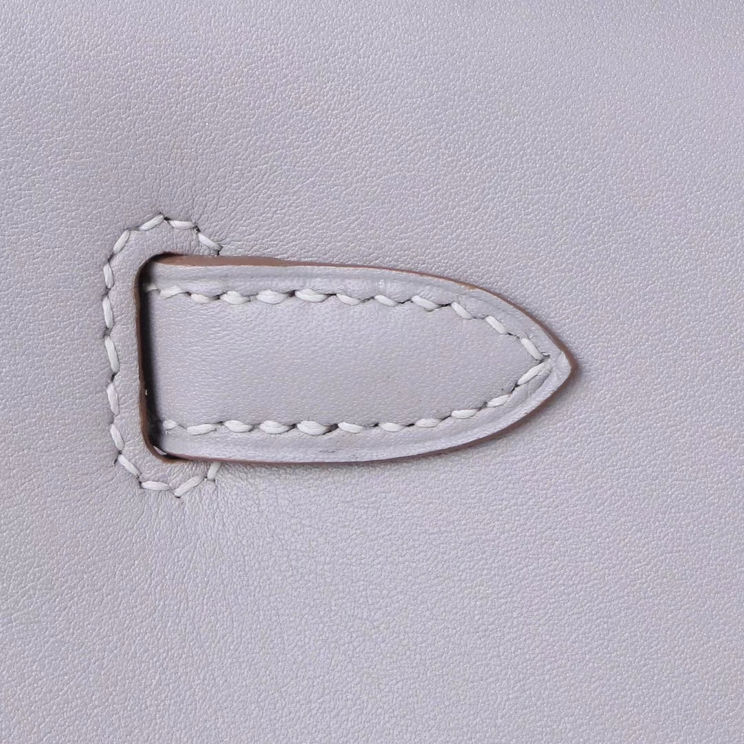 Hermès（爱马仕）miniKelly 迷你凯莉 珍珠灰 swift皮 银扣 1代