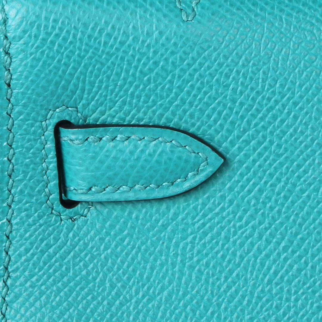 Hermès（爱马仕）miniKelly 迷你凯莉 金扣 孔雀蓝 Epsom皮 1代