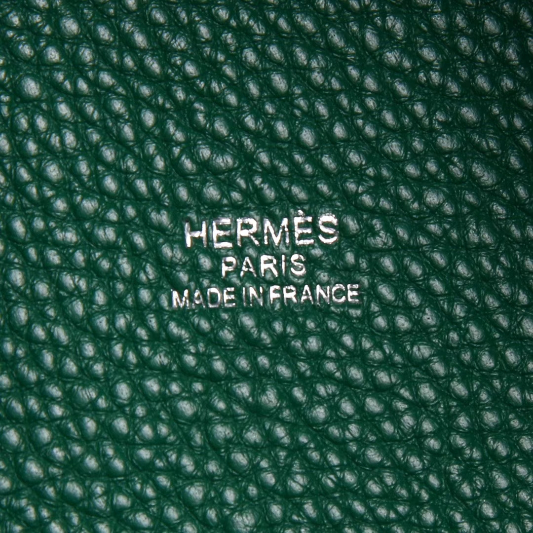 Hermès（爱马仕）Picotin 菜篮包 绒丝绿 togo 银扣 18cm