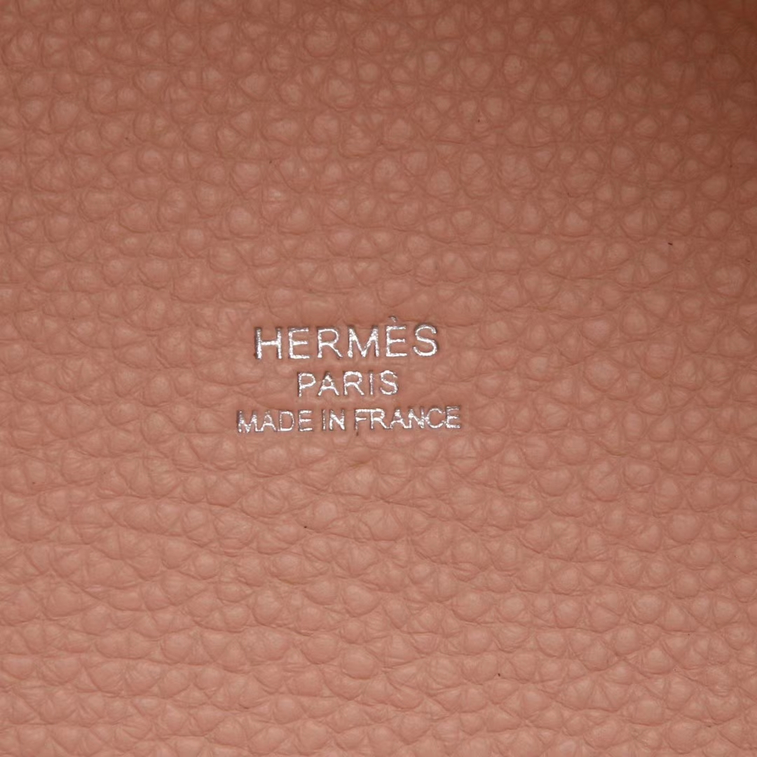 Hermès（爱马仕）Picotin 菜篮包 togo 海葵紫拼水粉 银扣 18cm