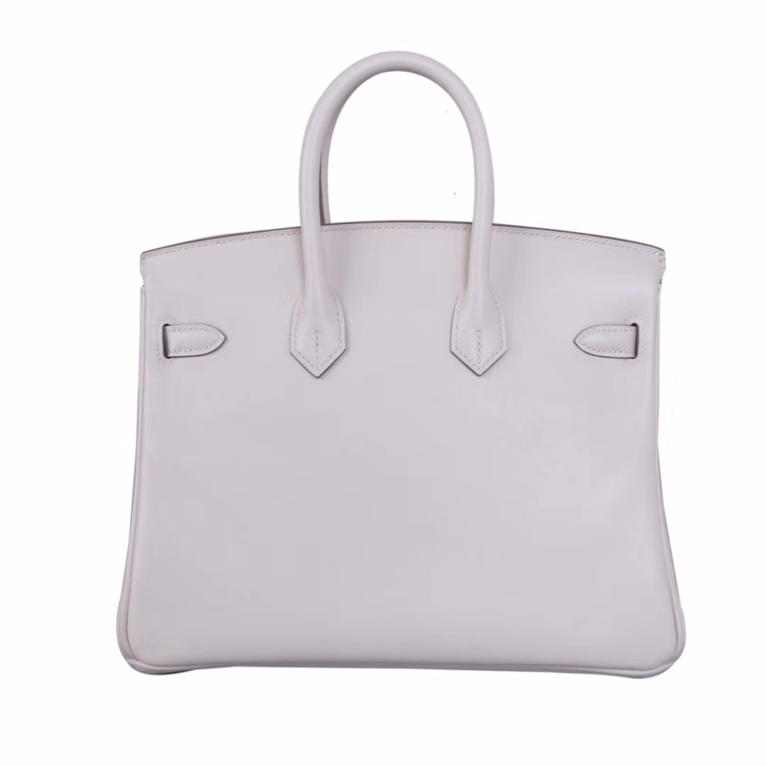 Hermes（爱马仕）Birkin 铂金包 奶昔白 Swift皮 金扣 25cm