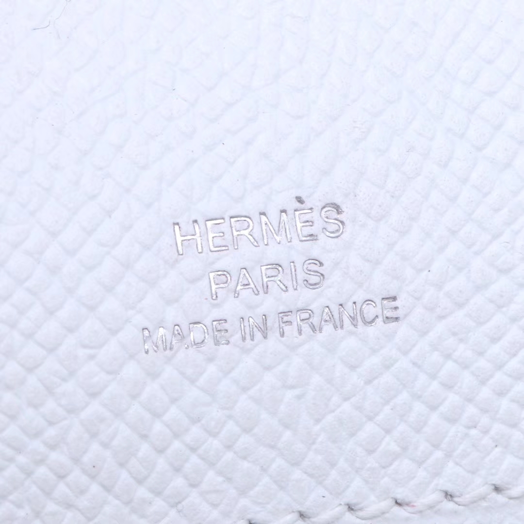 Hermès（爱马仕）miniKelly 迷你凯莉 纯白色 Epsom皮 银扣 一代 22cm