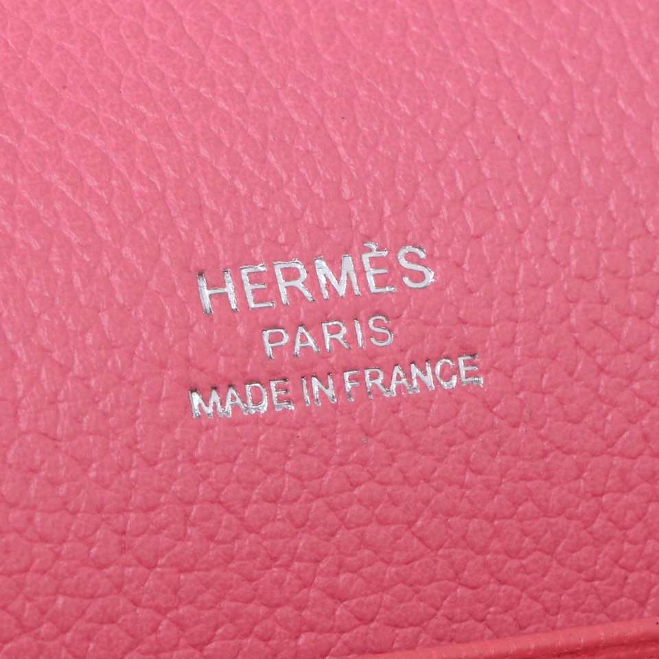 Hermès（爱马仕）roulis 猪鼻包 唇膏粉  evercolor 银扣 19cm