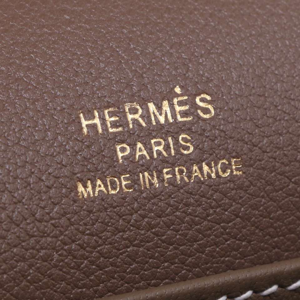 Hermès（爱马仕）roulis 猪鼻包 大象灰  evercolor 金扣 19cm