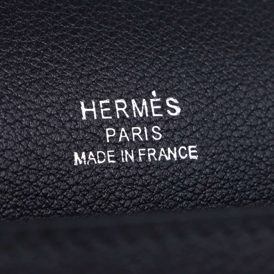 Hermès（爱马仕）roulis 猪鼻包 黑色  evercolor 银扣 19cm