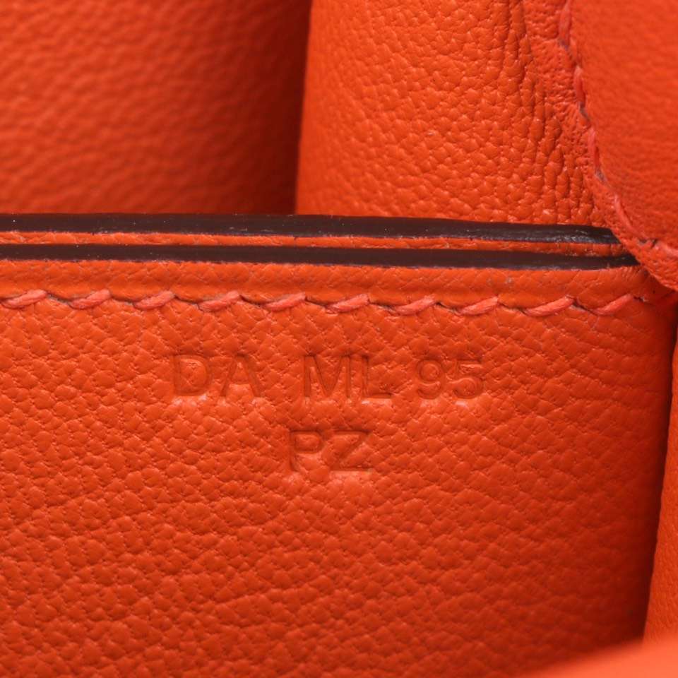 Hermès（爱马仕）roulis 猪鼻包 橙色  evercolor 金扣 19cm