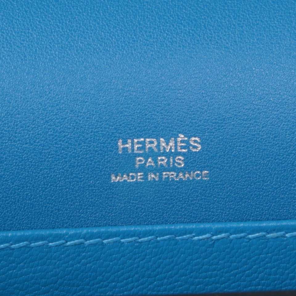 Hermès（爱马仕）roulis 猪鼻包 水妖蓝  evercolor 金扣 19cm