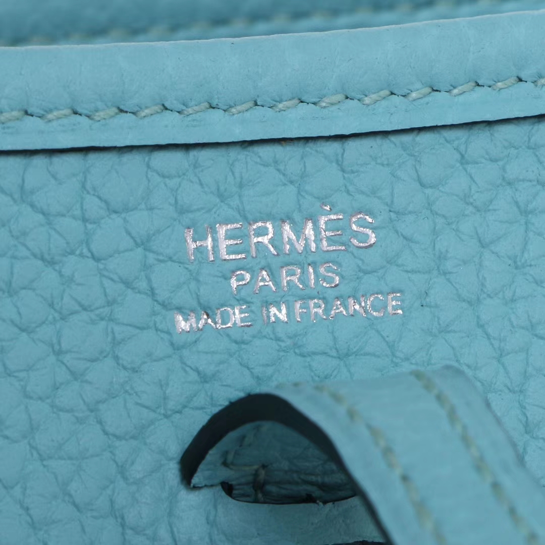 Hermès（爱马仕）Evelyne 伊芙琳 马卡龙蓝 Togo 银扣 28cm