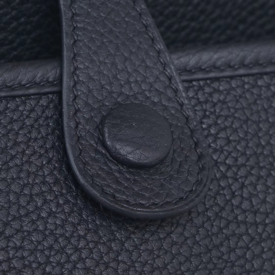 Hermès（爱马仕）Evelyne 伊芙琳 黑色 Togo 银扣 28cm