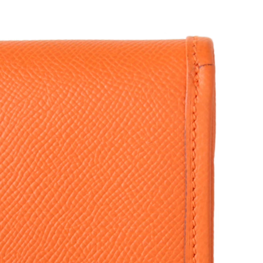 Hermès（爱马仕）JIGE 钱夹 手包 橙色 EPSOM皮 22cm
