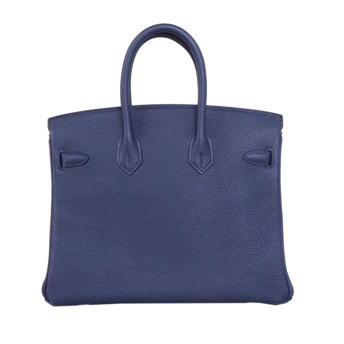 Hermès（爱马仕）Birkin 铂金包 午夜蓝  Togo 银扣 25CM