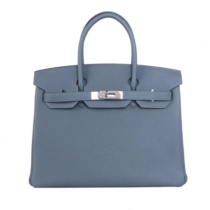 Hermès（爱马仕）Birkin 铂金包 杏绿色 Togo 银扣 30CM