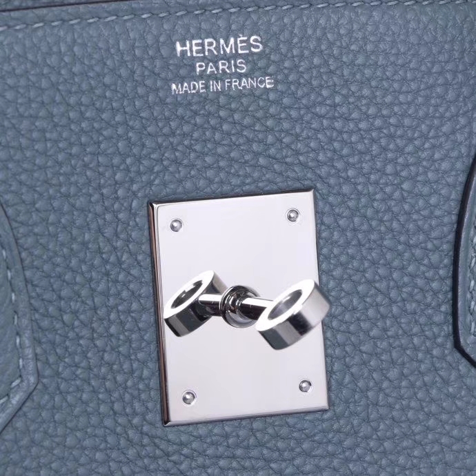 Hermès（爱马仕）Birkin 铂金包 杏绿色 Togo 银扣 30CM