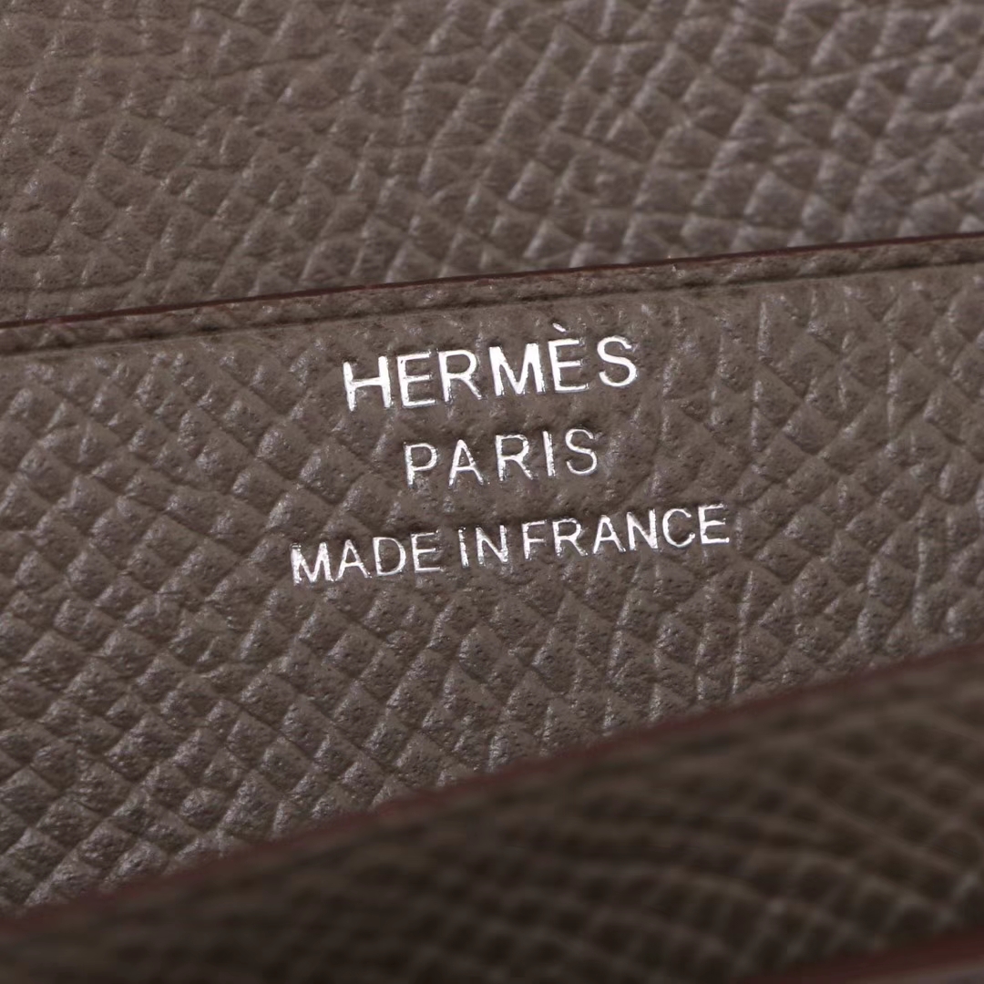 Hermès（爱马仕）H扣 长款钱夹 锡器灰  银扣 EP