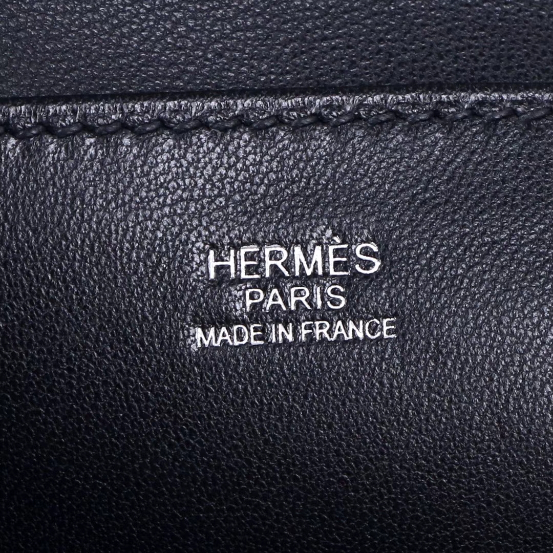 Hermès（爱马仕）licol  新款水桶包 17cm 黑色  evercolor