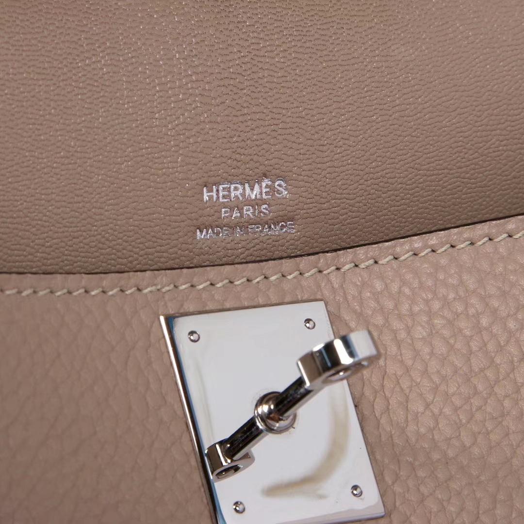 Hermès（爱马仕）Jypsiere吉普赛 斑鸠灰 togo 银扣 28cm