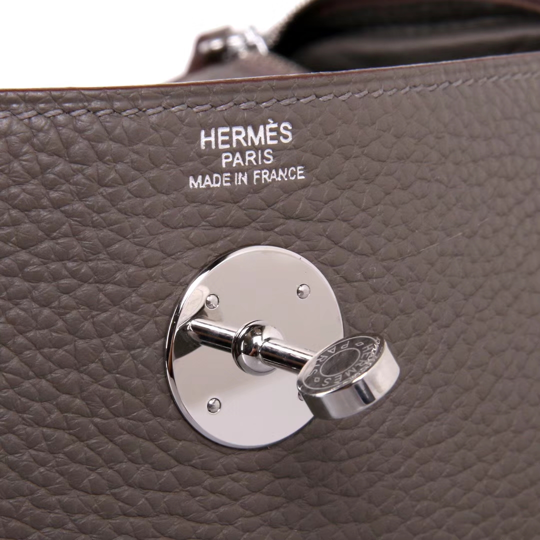 Hermès（爱马仕）Lindy 琳迪包 锡器灰 togo 银扣 30cm