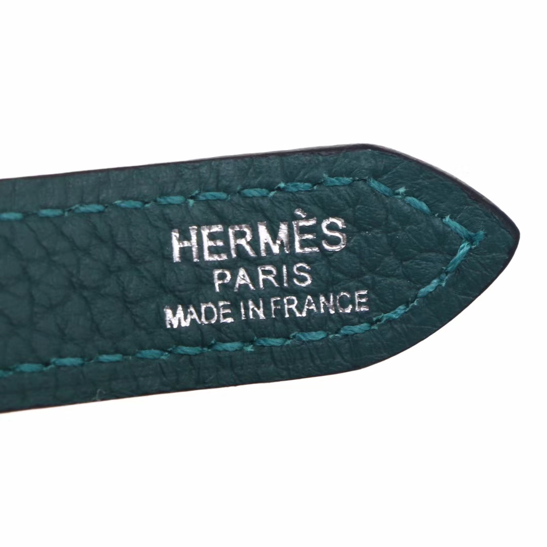 Hermès（爱马仕）halzan 31cm 孔雀绿  togo