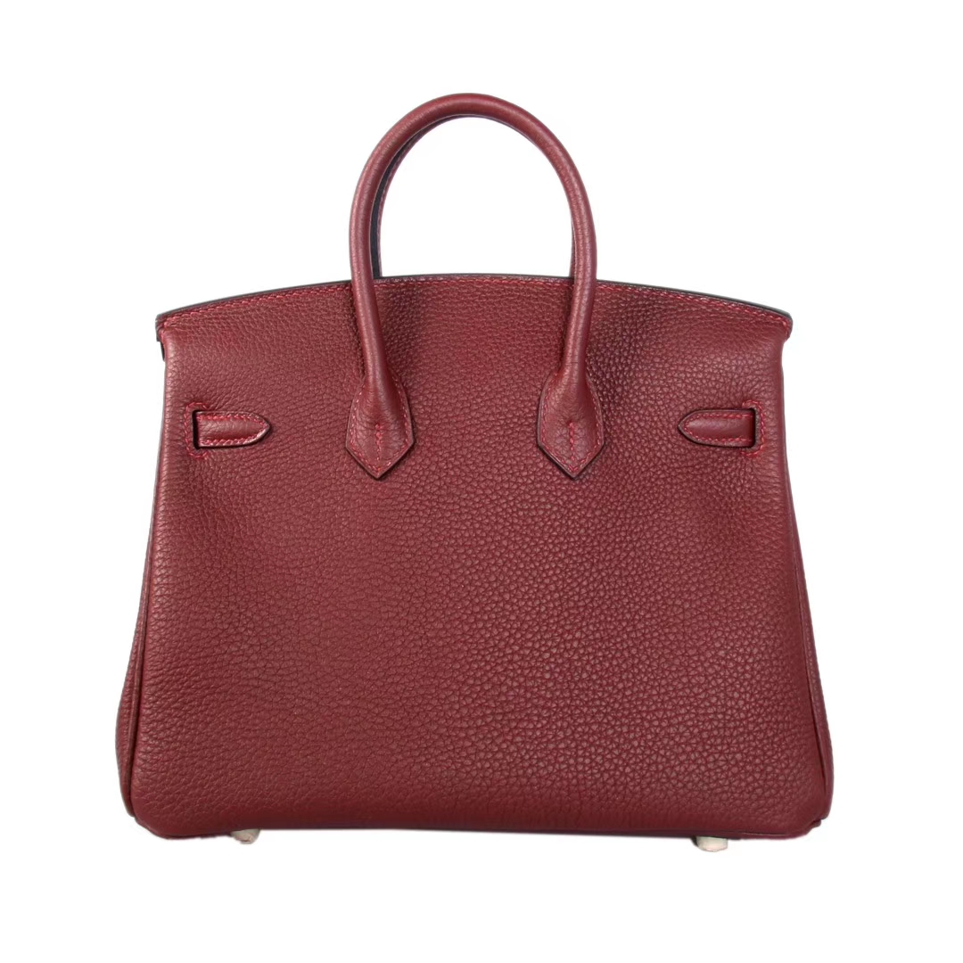 Hermès（爱马仕）Birkin 铂金包 爱马仕红 Togo 金扣 25cm