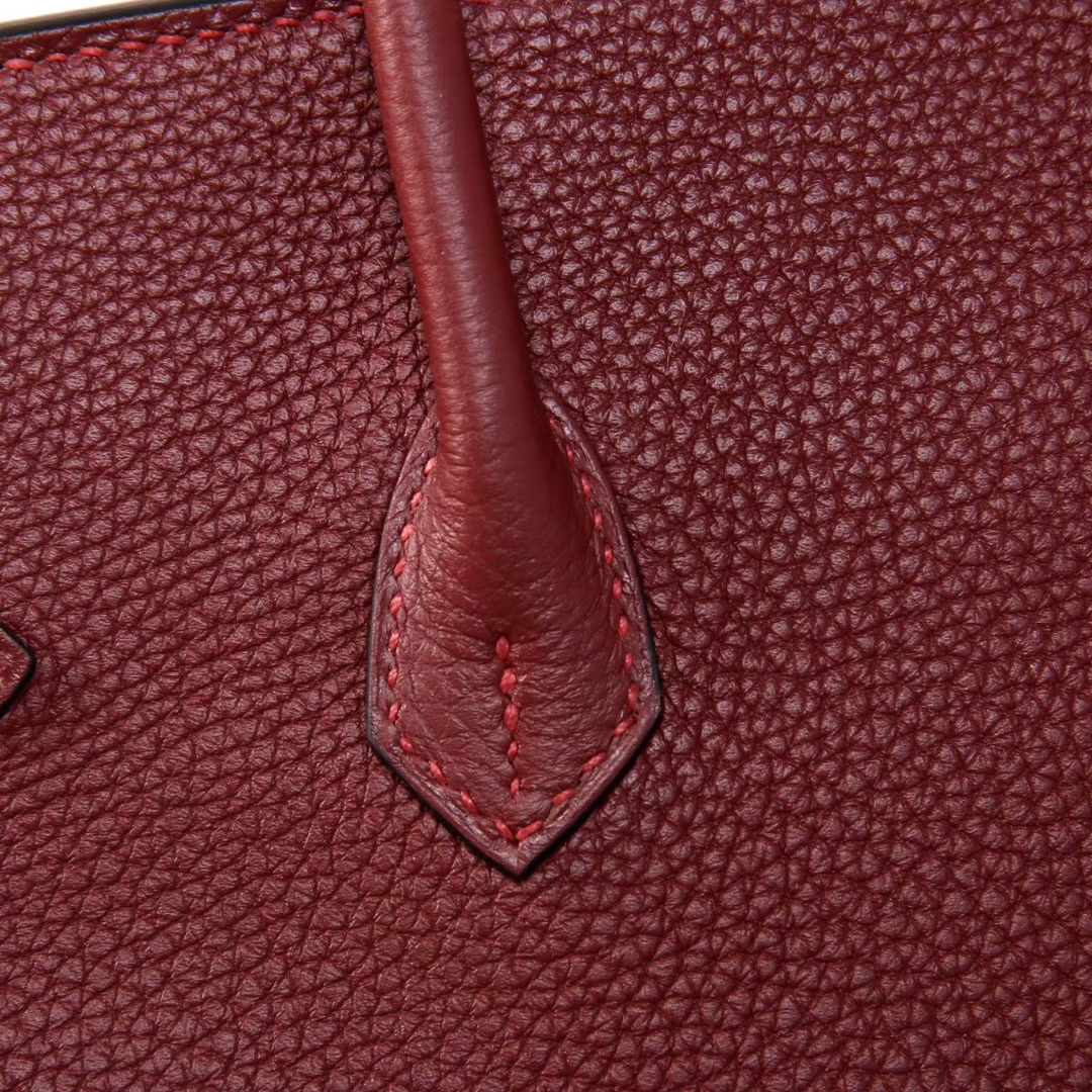 Hermès（爱马仕）Birkin 铂金包 爱马仕红 Togo 金扣 25cm