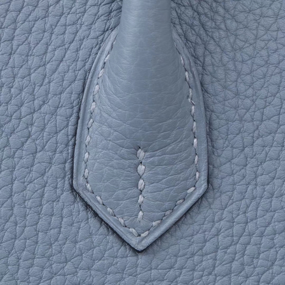 Hermès（爱马仕）Birkin 铂金包 亚麻蓝  Togo 银扣 25cm
