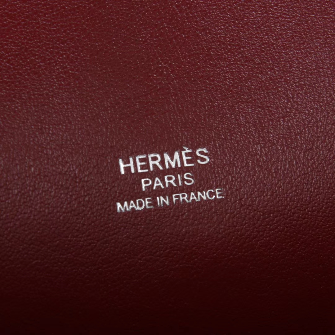 Hermès（爱马仕）Toolbox 牛奶盒 石榴红 swift皮 银扣 26cm