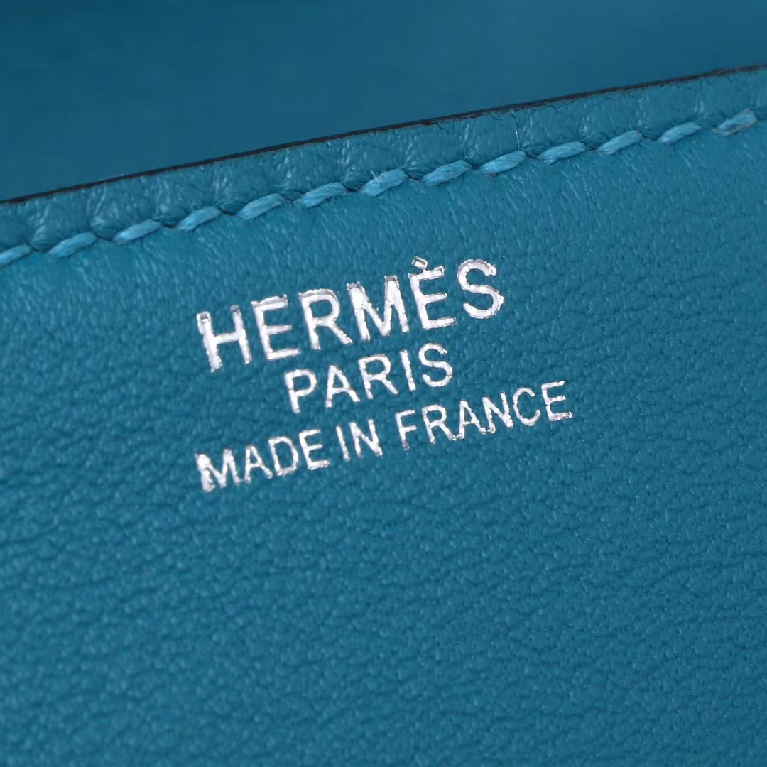 Hermès（爱马仕）kelly doll娃娃包 伊兹密尔蓝 swift皮 银扣 18cm